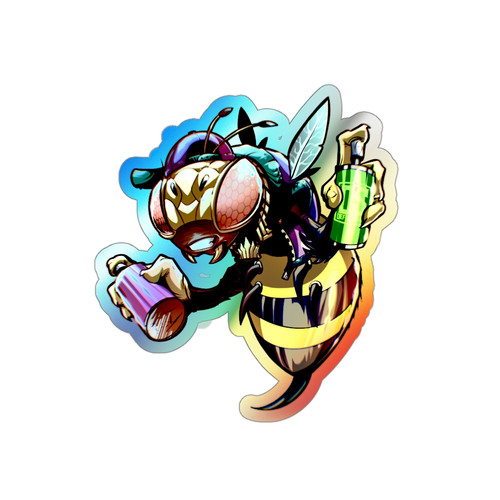 Stinger Tagger Holographic Die-cut Stickers | Defshogun