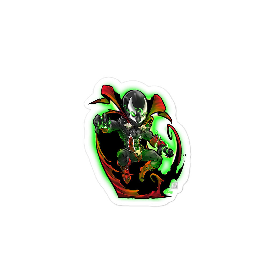 Thumbnail: Chibi Spawn Bubble-free sticker