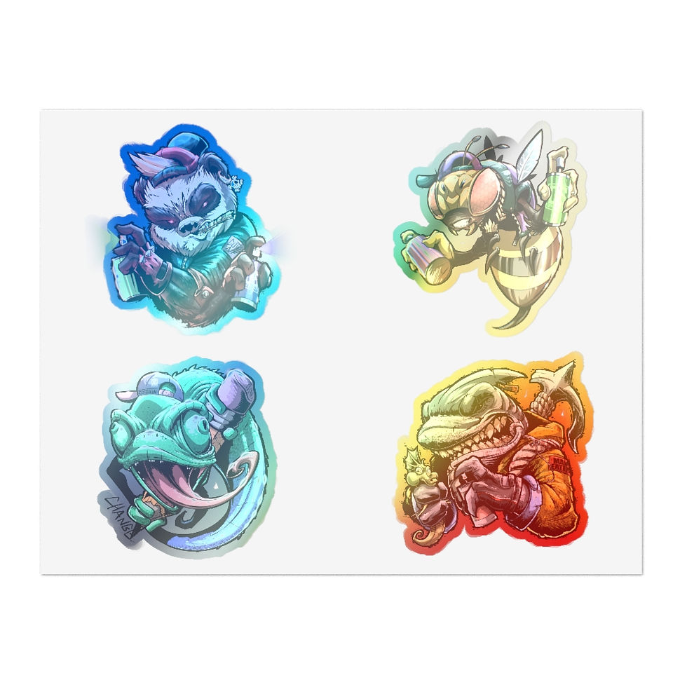 Thumbnail: Tagger 2 sticker sheet