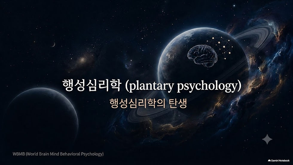 행성 심리학의 탄생