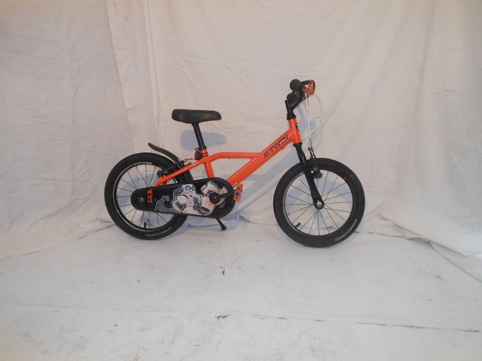 Vélo 16 pouces B'Twin mono orange