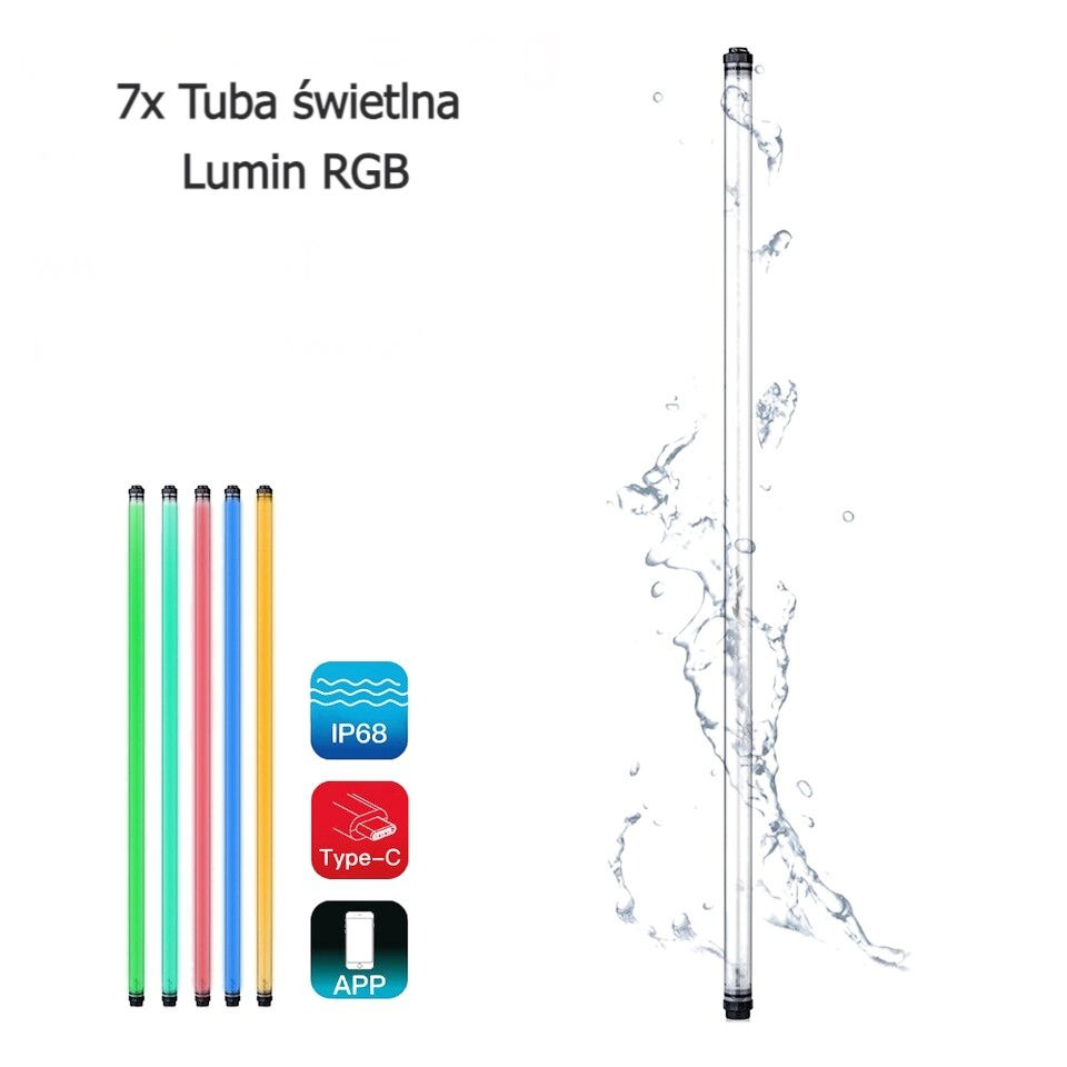 Tuba LED Lumin8 RGB 120cm x7
