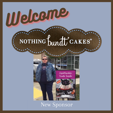 New Sponsor Nothing Bundt Cakes!