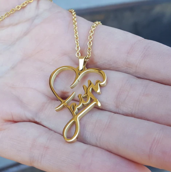 Thumbnail: 'Faith" Heart Shape Pendant