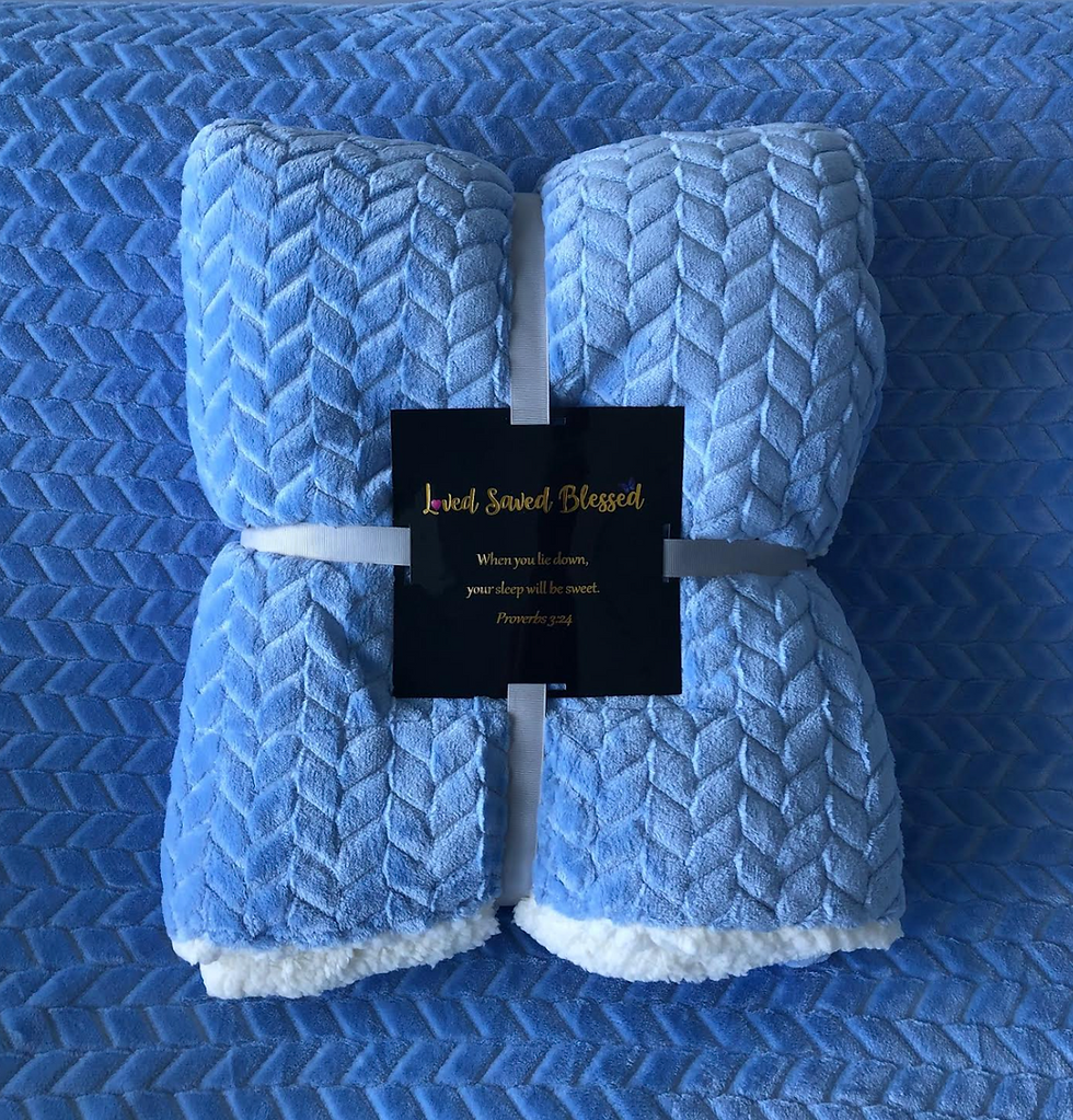 Thumbnail: Premium Ultra Soft Blue Fleece Blanket