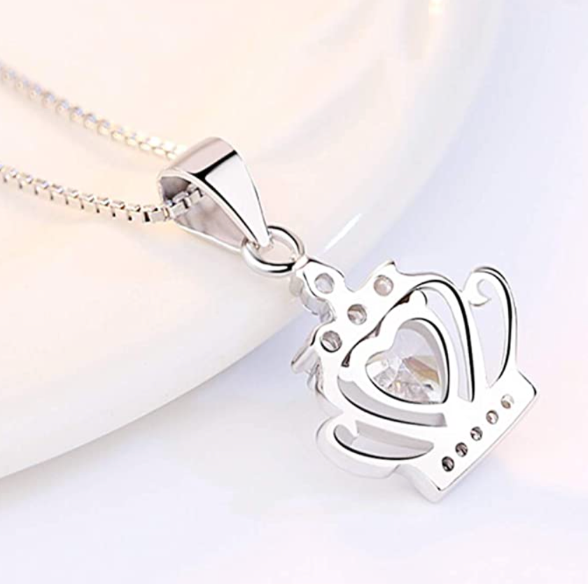 Thumbnail: Crown shape pendant necklace