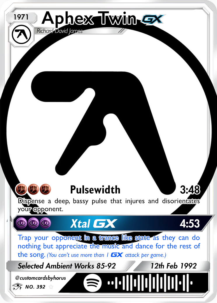 Miniatura: Aphex Twin Holographic Trading Card