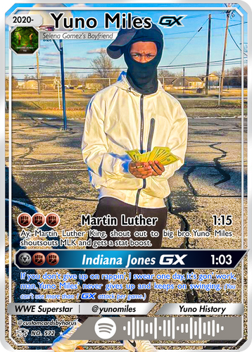 Yuno Miles Holographic Trading Card | Customcardsbyhorus