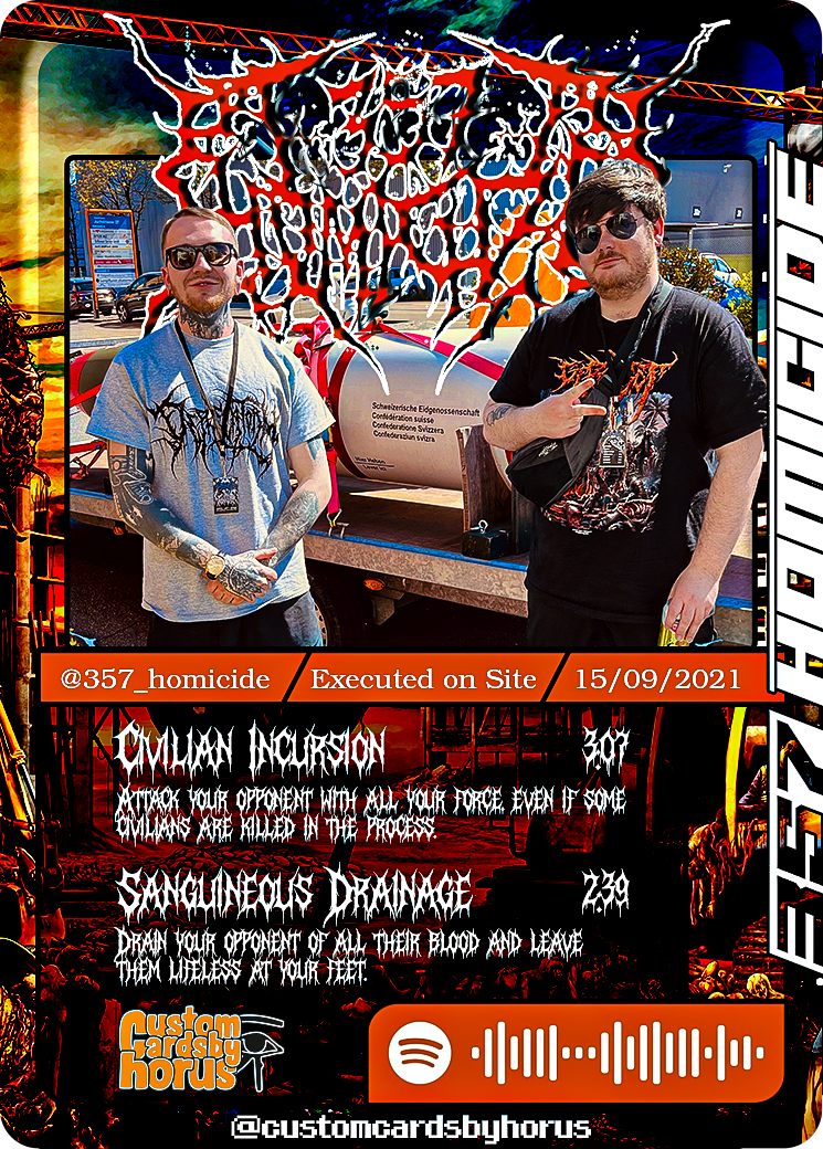 Miniaturbild: .357 Homicide Holographic Trading Card 357 Homicide
