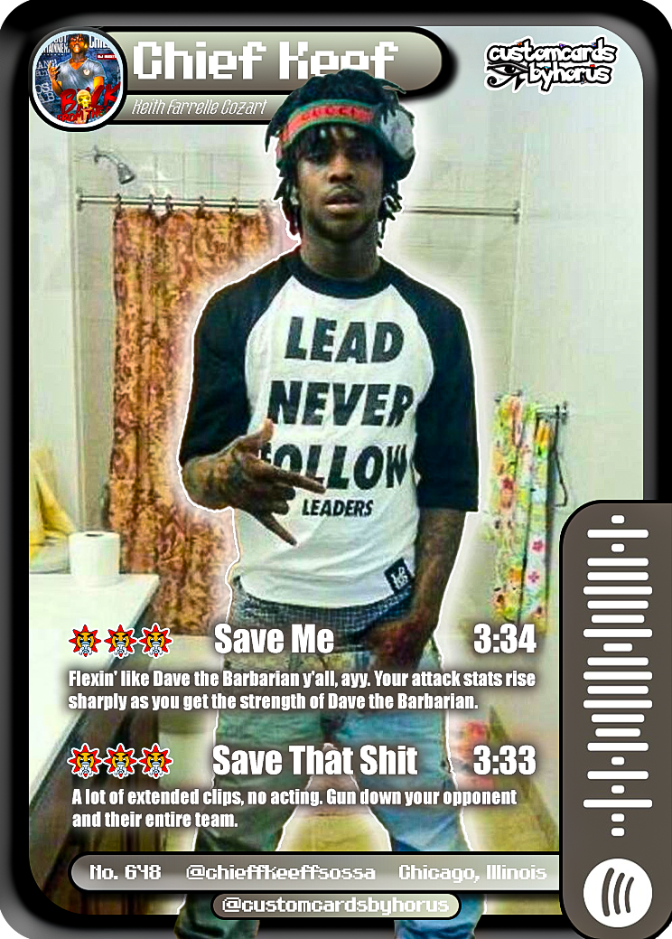 Miniaturbild: Chief Keef Holographic Trading Card