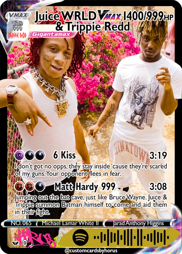 juice wrld yugioh card The Official Juice WRLD GAS Trading Card