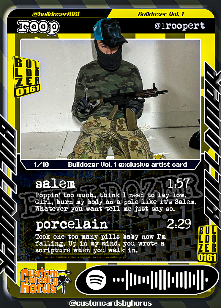 Miniatura: Bulldozer Signed Holographic Trading Card