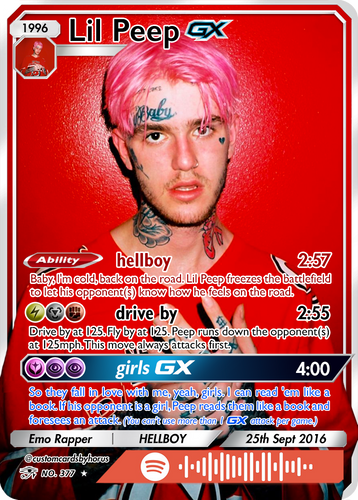 lil peep pokemon cards @custom by horus #foryou #braidedpiercing #lilpeep proof acrylic case and featuring a striking image of the captivating character Lileep SCR Stellar Crown #145/142