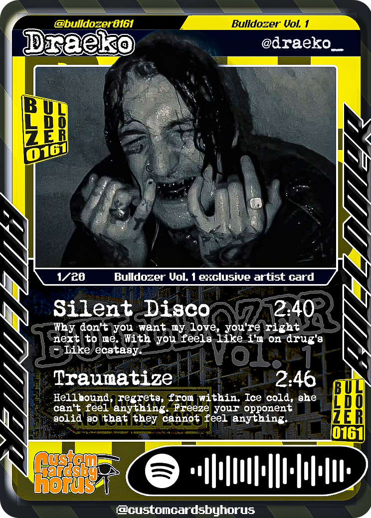 Thumbnail: Bulldozer Signed Holographic Trading Card