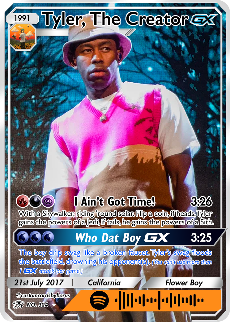 Thumbnail: Tyler, The Creator Holographic Trading Card