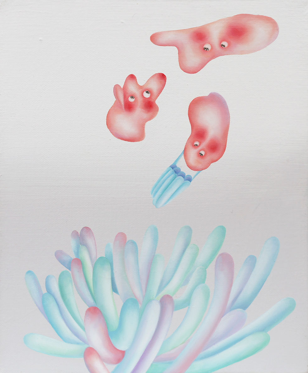또 꿈이야, 27.3×22.0㎝, Acrylic, oil on canvas, 2024