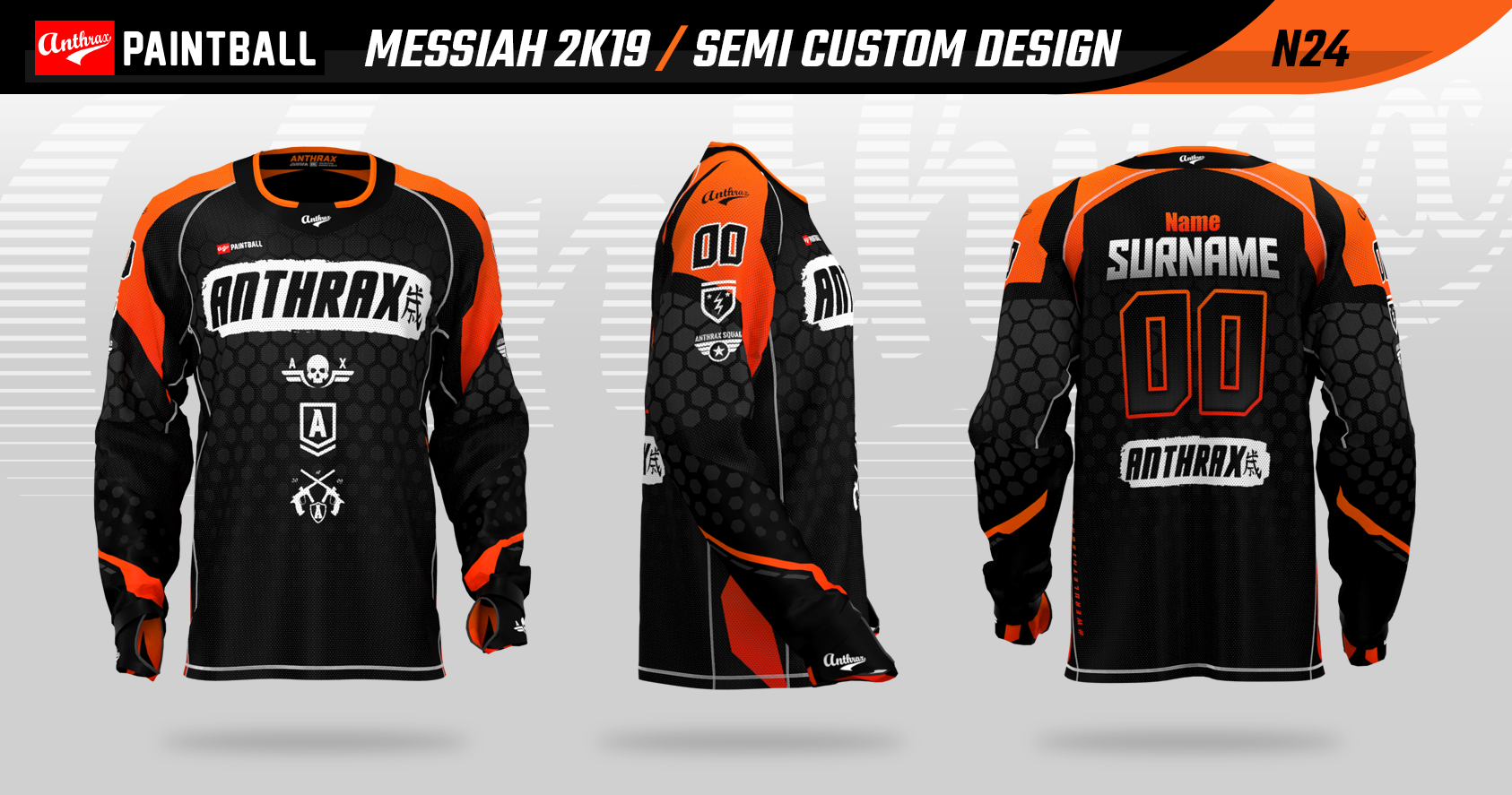Semi custom designs Anthrax Paintball