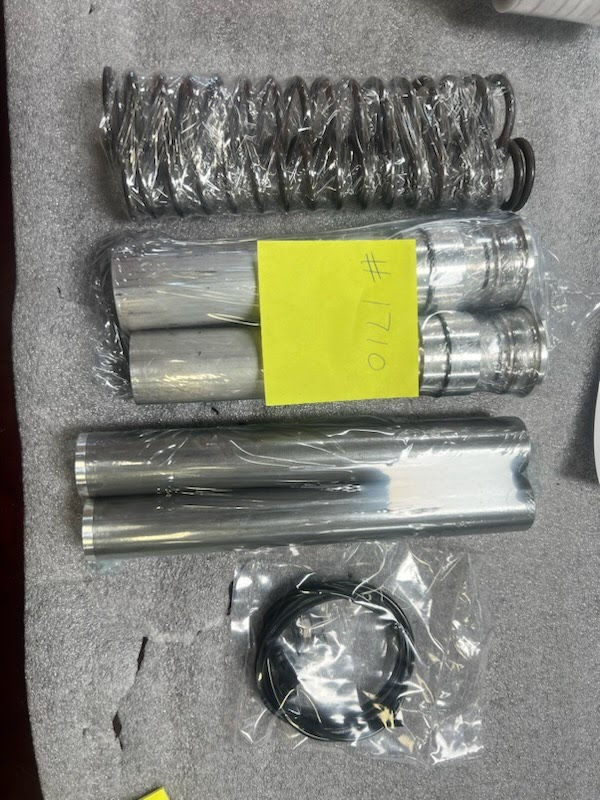 Thumbnail: Chrome motorcycle air ride kit components