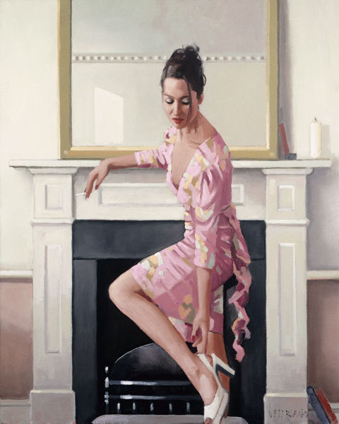 Model In Westwood Print Jack Vettriano