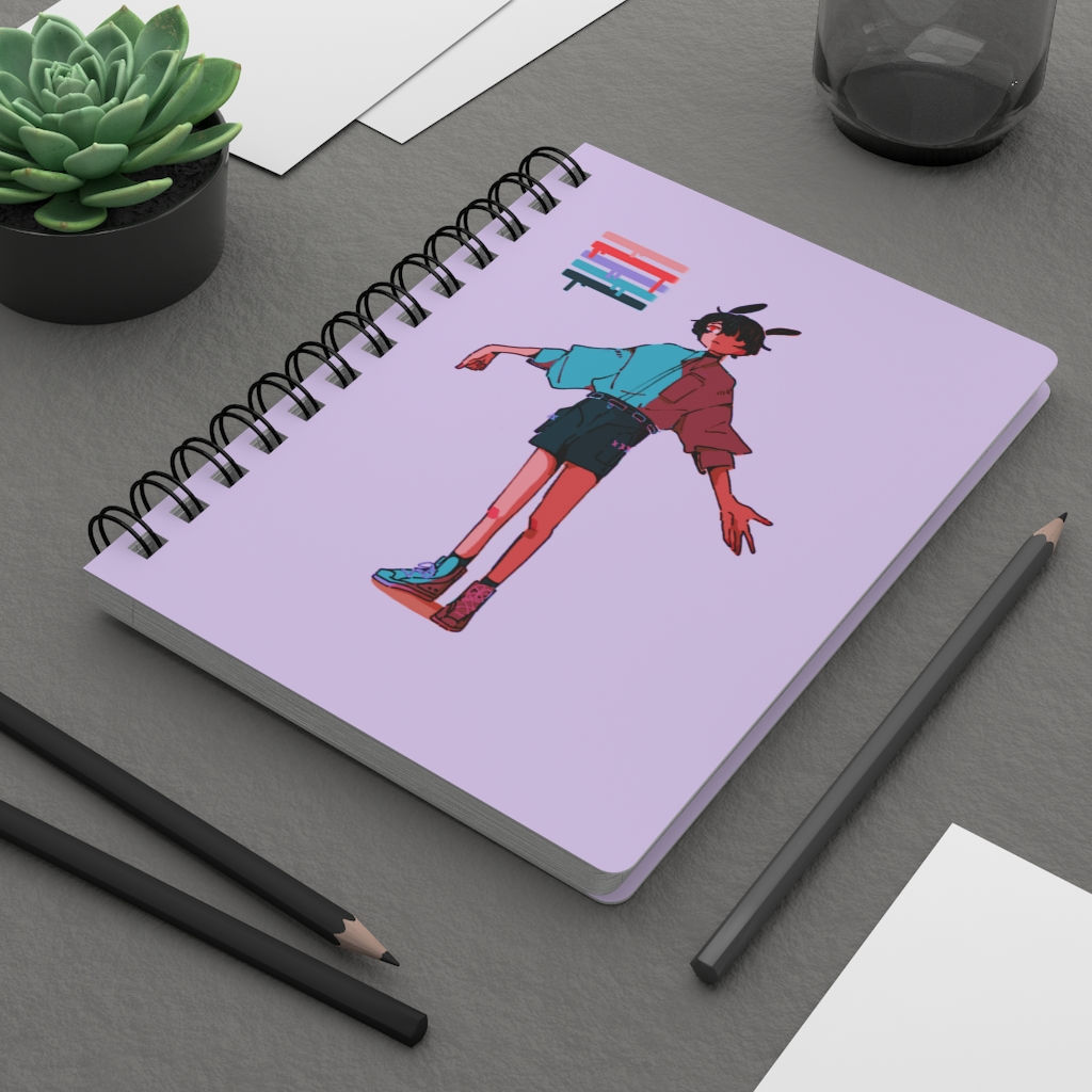 Bun and Kit Spiral Bound Notebook