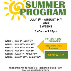 2026 Greendell Park CC 2026 Kids Summer Program Registration Opens April 14