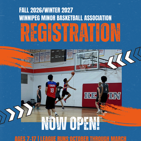 2026 Fall and 2027 Winter Minor Basketball Registration