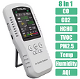8-in-1 Professional Air Quality Detector: CO2, HCHO, TVOC, PM2.5, PM10, Temperat