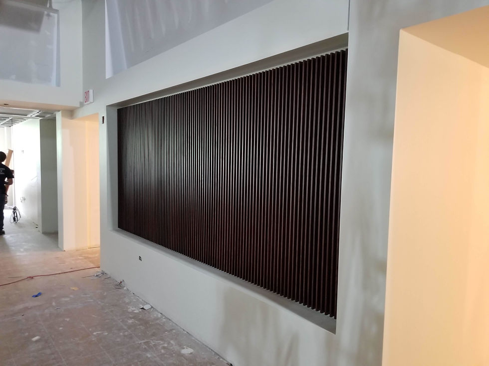 Wood grill wall