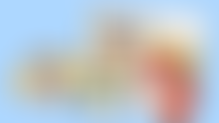 Magazines illustrés avec motifs enfantins (fleur, chien), fond bleu. Texte visible: Solvent, Print Atelier & Design Studio, "Buy Now".