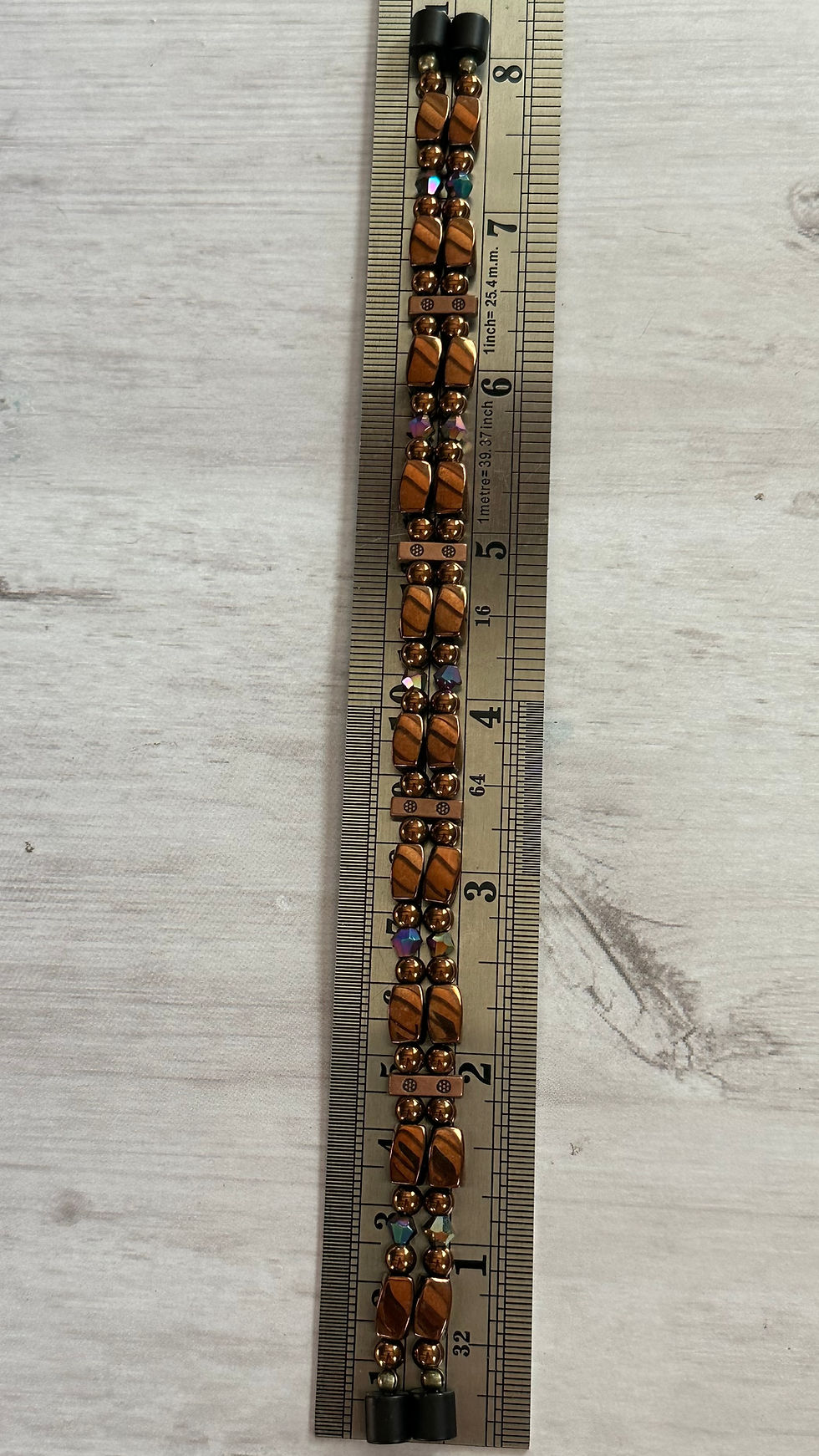 Thumbnail: Copper/Hematite Magnetic Bracelet - 8 3/16"