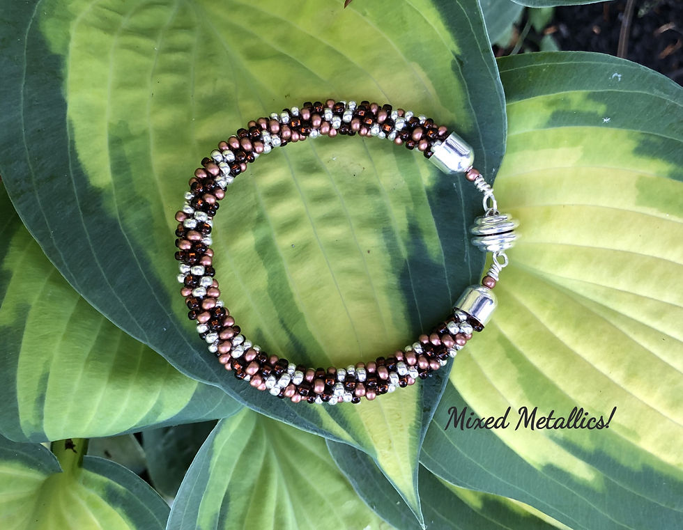 Thumbnail: Beaded Kumihimo Bracelets