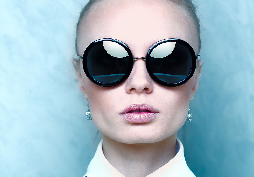 Round sun glasses