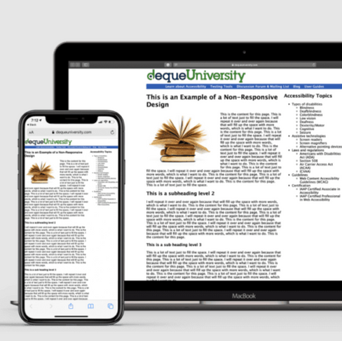 Mobile Responsiveness Example