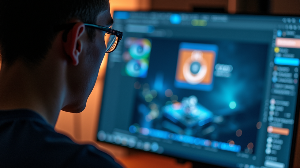 Eye-level view of a tech enthusiast discussing the Intel Core Ultra Series 3