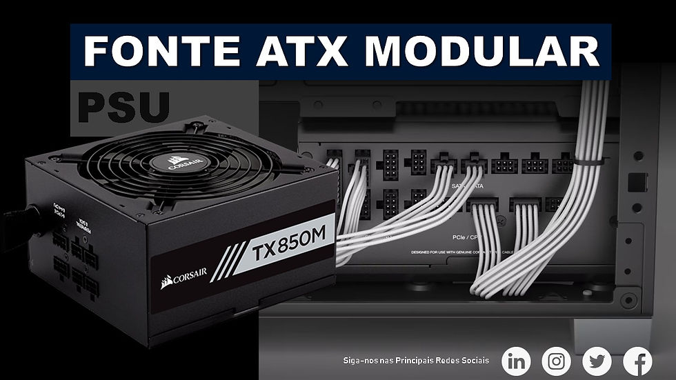 O que é uma Fonte PSU ATX Modular?