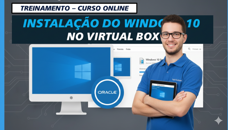 VirtualBox, Windows 10, Máquina Virtual, Virtualização, TI, Suporte Técnico, Instalação de SO, ISO M