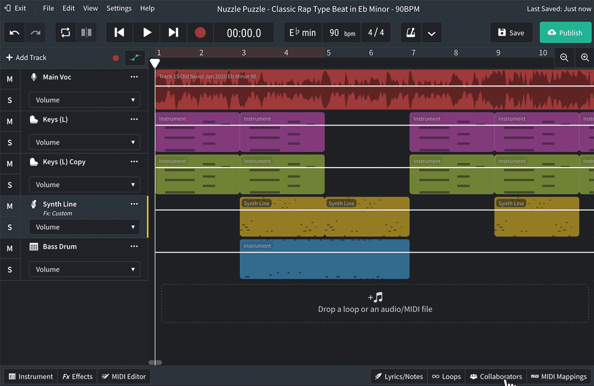 Bandlab example