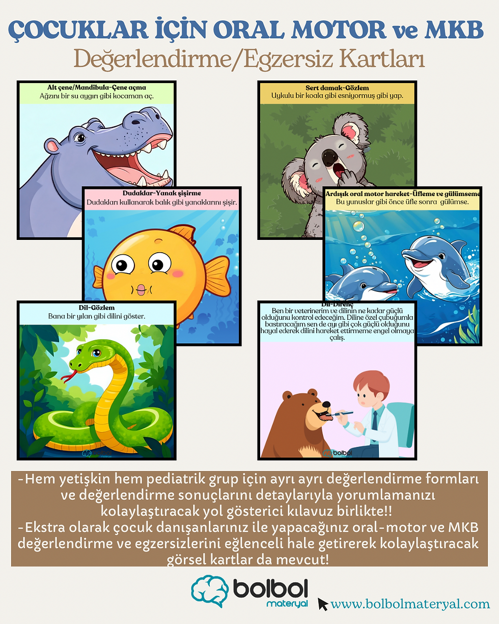 Küçük resim: Ses - Oral Motor - MKB Değerlendirme Formları & Yol Gösterici Kılavuz SET