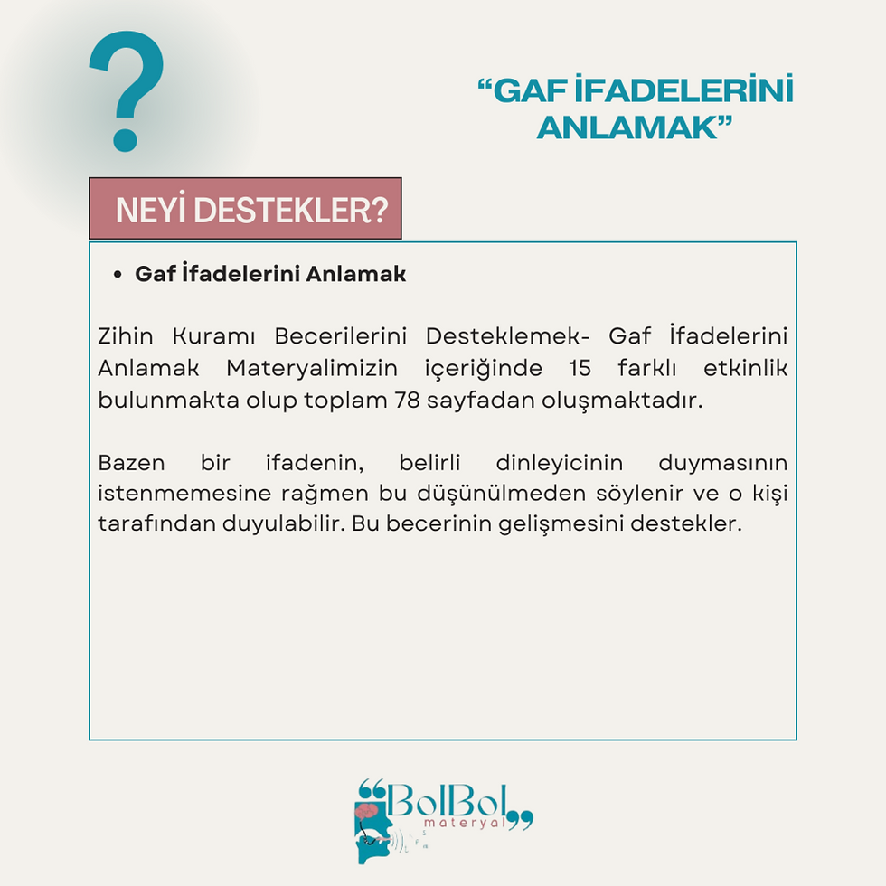 Gaf İfadelerini Anlamak