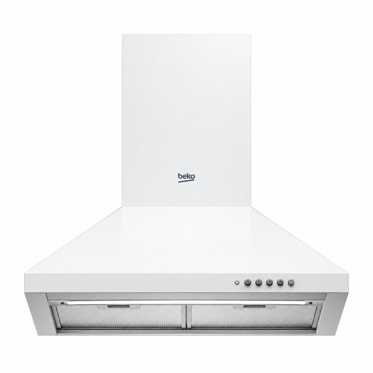 Beko ADP 61420 B beyaz duvar tipi davlumbaz ön görünüm