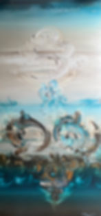 Awakening, 36x72 in, oil on canvas