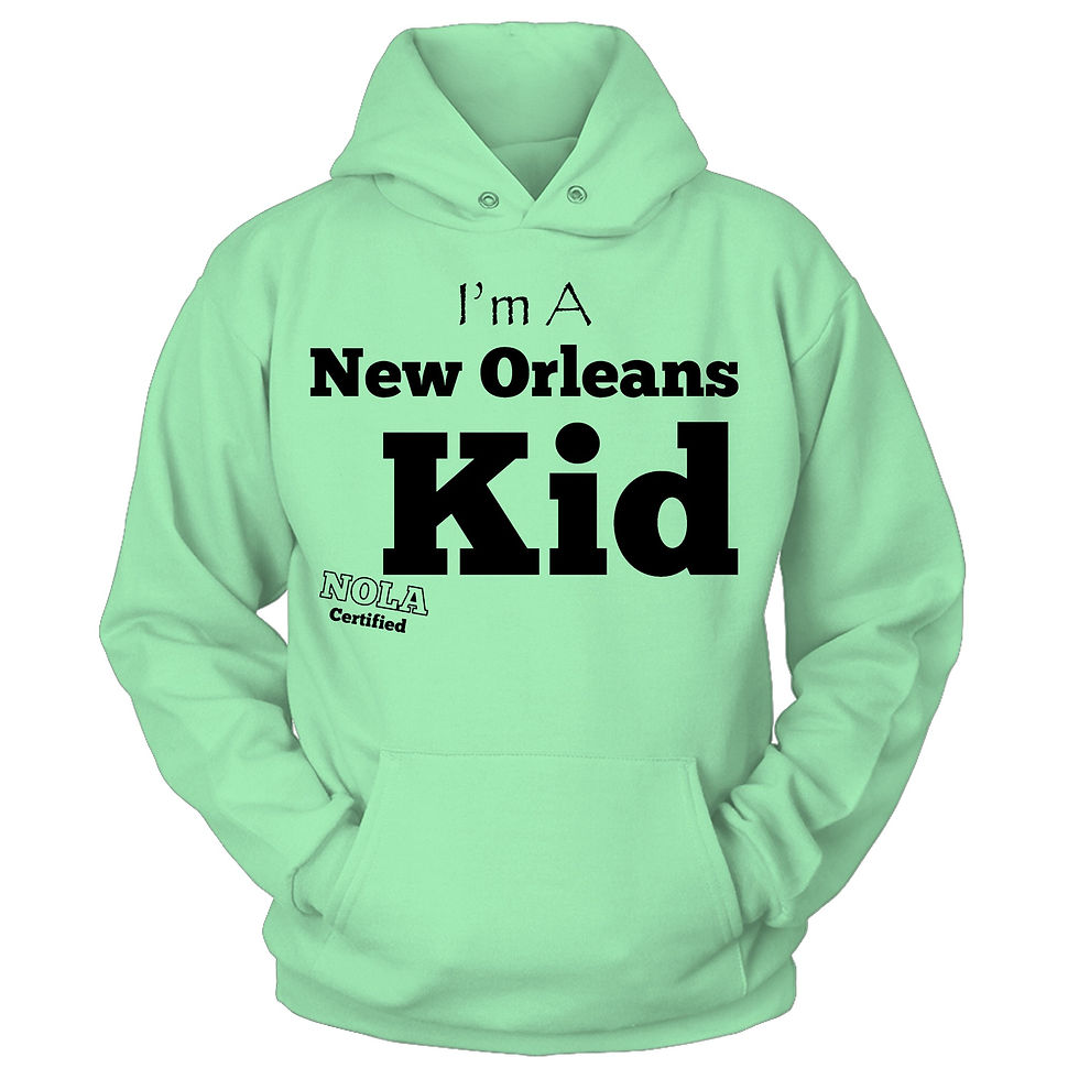 Thumbnail: New Orleans Kid Hoodies w/Black Print