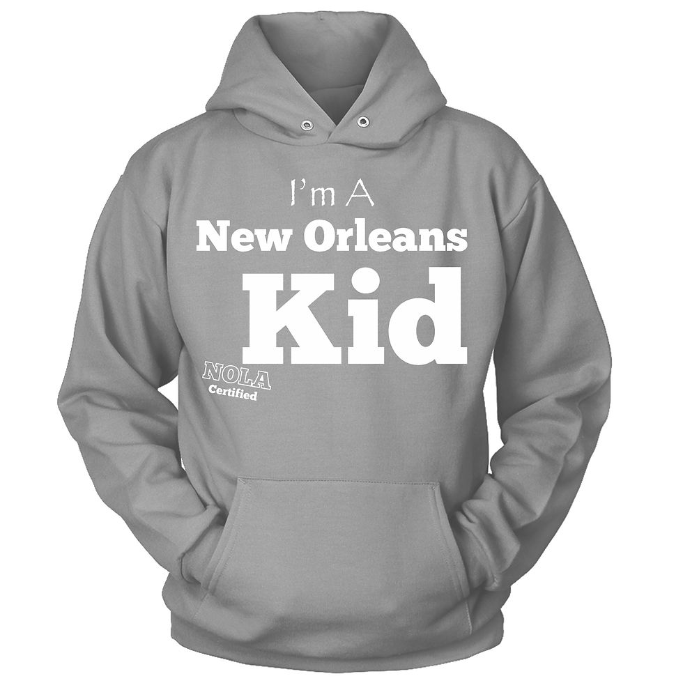 Thumbnail: New Orleans Kid Hoodies w/White Print