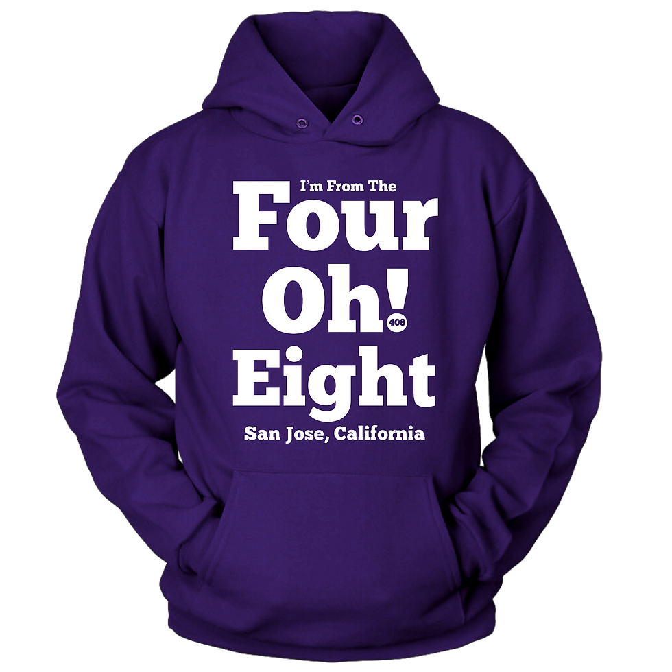 Thumbnail: Four Oh! Eight Hoodies w/White Print