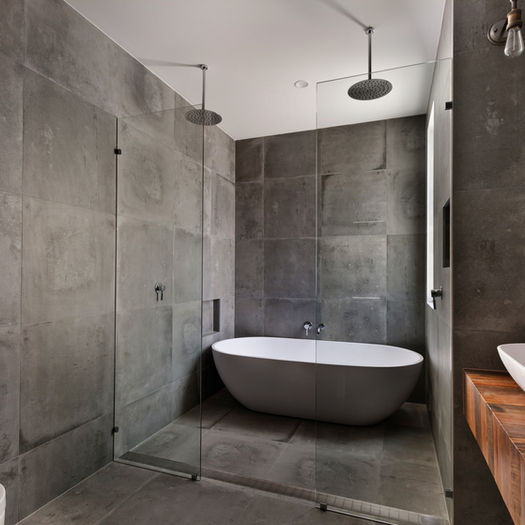 Bespoke Renovations Melbourne Bathroom Renovation Shower Repair Bathroom Remodelling Waterproofing Bath Install Silver Fixtures and Finishes