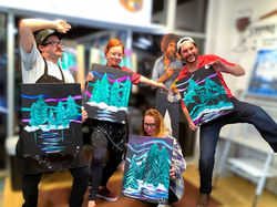 Private and group events are a blast at Sipping N' Painting Hampden in Denver.