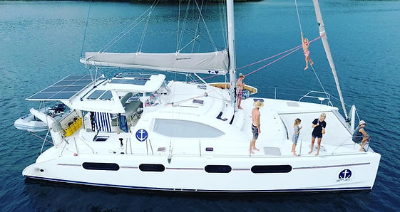 sailing with six, Leopard 46, catamaran