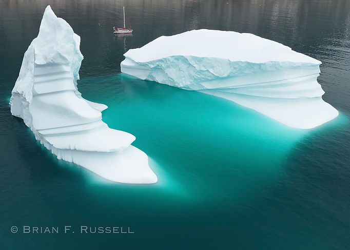 Greenland, Iceberg, Dudley Dix 43 sailboat, Brian Russell