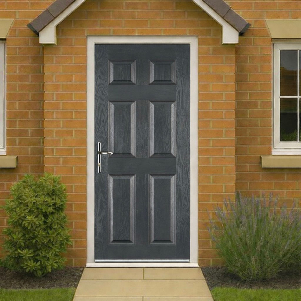 Classic Composite Door 17 - Grey - Right Opening