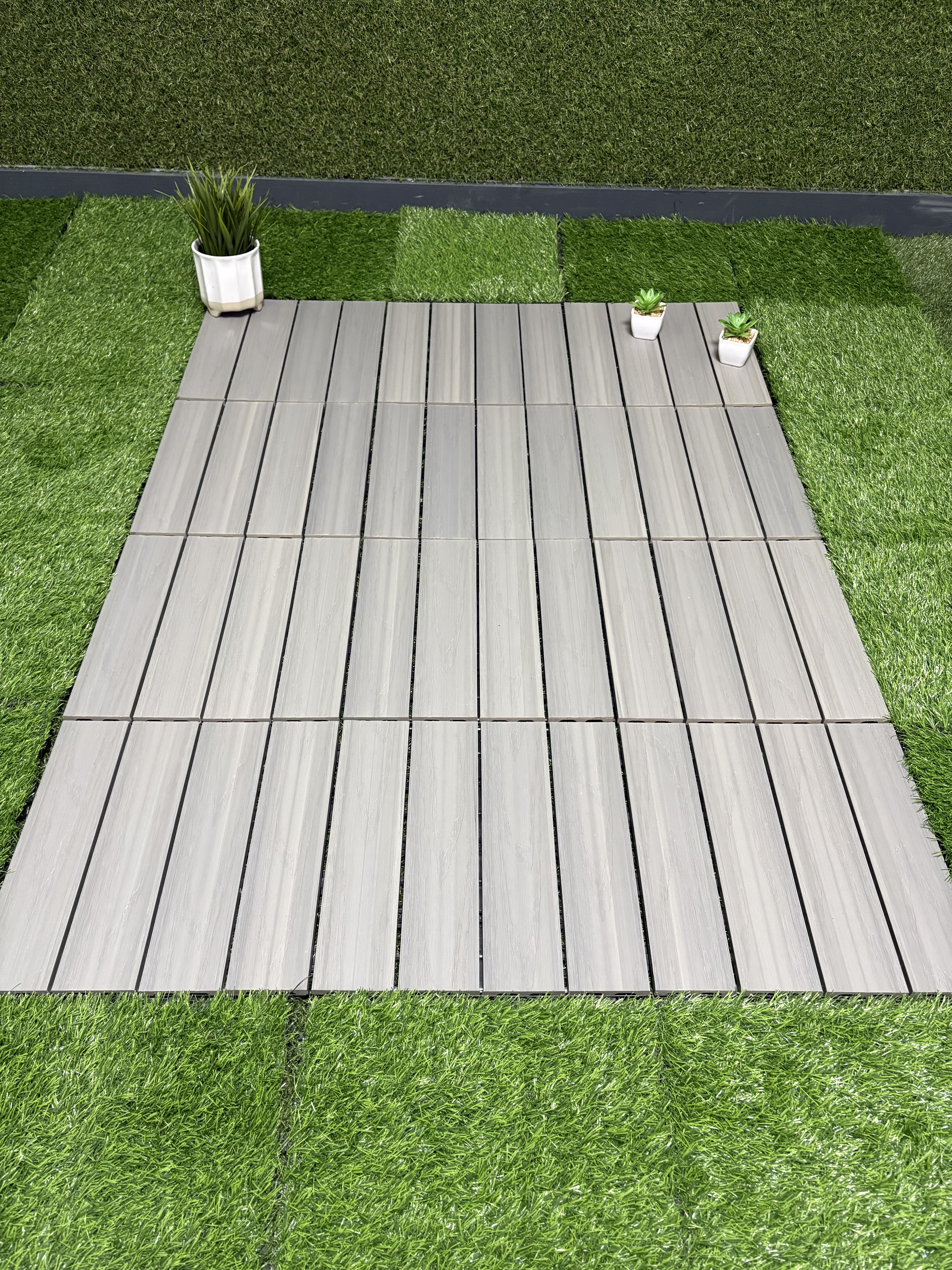 DIY Decking Woodgrain - Light Grey style 1